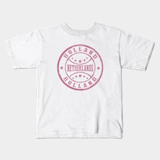 Stamp City Of Holland Kids T-Shirt